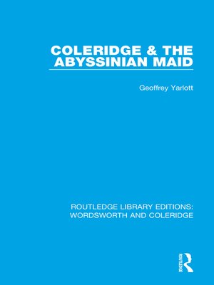 cover image of Coleridge and the Abyssinian Maid